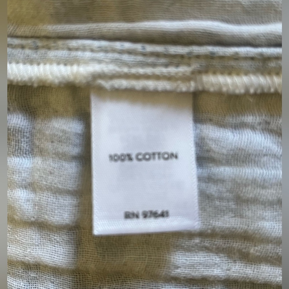 J. Jill blue/white striped 100% cotton maxi sundress wide straps 2X EUC - Picture 9 of 12